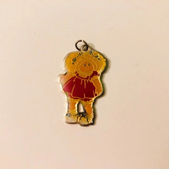 Vtg  1983 Cabbage Patch Kids Jewelry Necklace Charm H Eldon LTD - Picture 2 of 7
